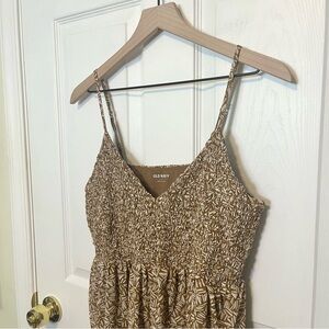 ✧･ﾟold navy brown patterned cami